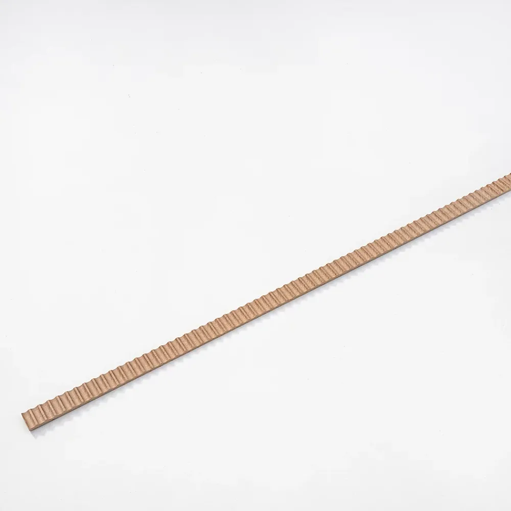 Woodbord Moulure<Moulure murale décorative en bois FLUTE CONVEXE- 1 x 3 x 100 cm - Brut sans peinture - Cimaise - Plinthe - Baguette d'ornement