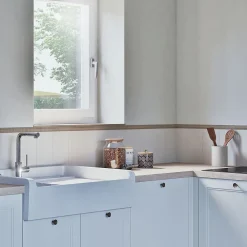 Woodbord Moulure murale décorative en bois ANEOU - 0,8 x 3,1 x 100 cm - Brut sans peinture - Cimaise - Plinthe - Baguette d'ornement- Moulure