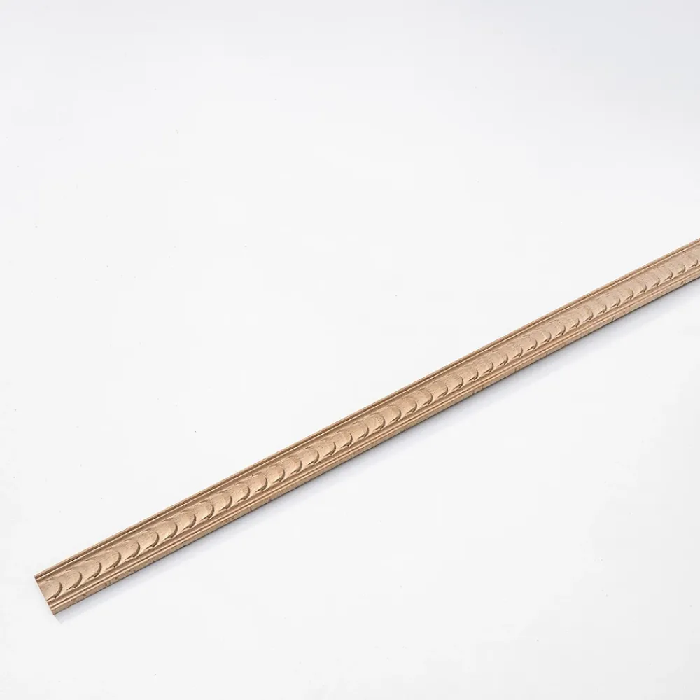 Woodbord Moulure<Moulure murale décorative en bois GARNIER - 0,7 x 4 x 100 cm - Brut sans peinture - Cimaise - Plinthe - Baguette d'ornement