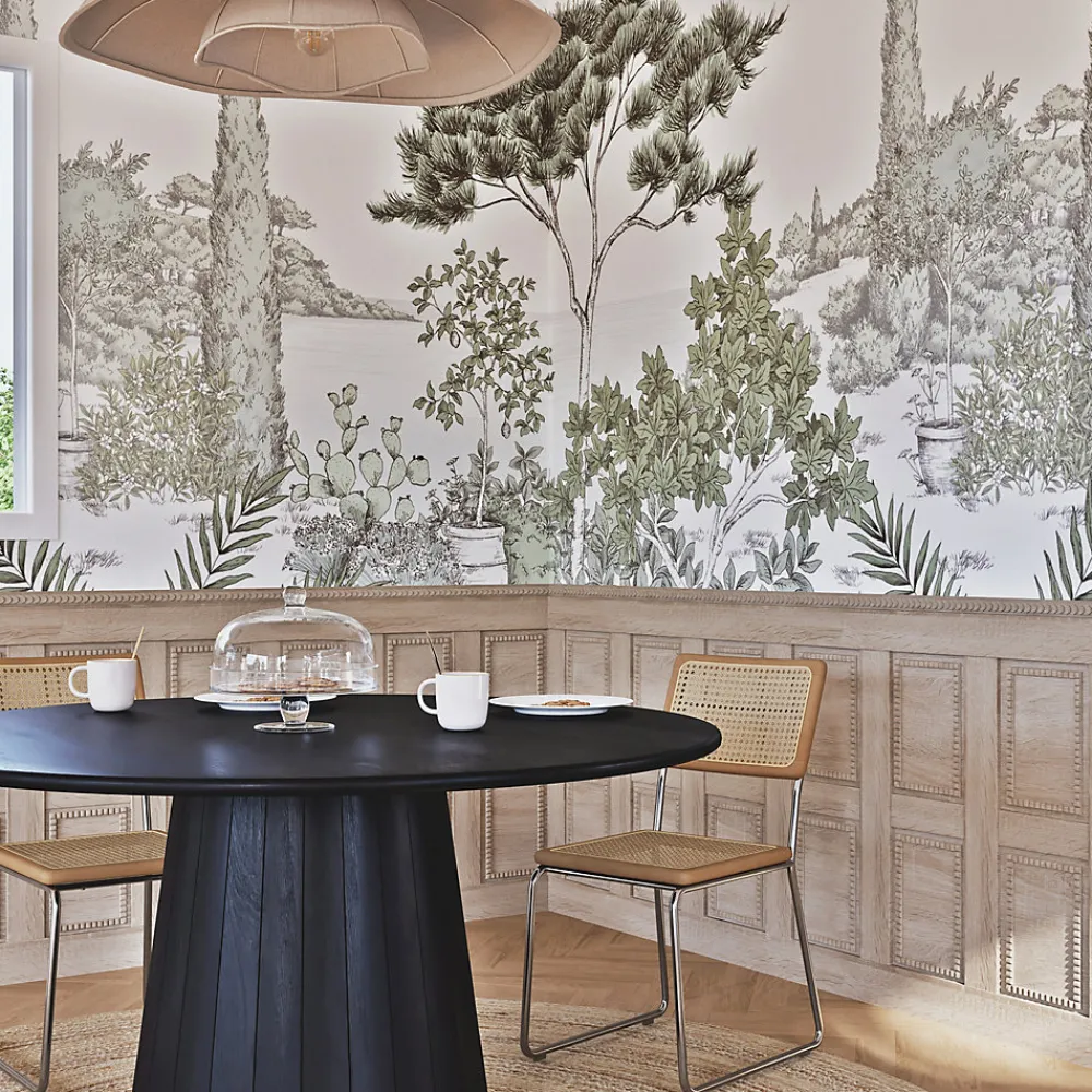 Woodbord Moulure<Moulure murale décorative en bois GARNIER - 0,7 x 4 x 100 cm - Brut sans peinture - Cimaise - Plinthe - Baguette d'ornement