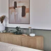Woodbord Moulure murale décorative en bois PERLA 30 - 3 x 100 cm - Brut sans peinture - Cimaise - Plinthe - Baguette d'ornement- Moulure