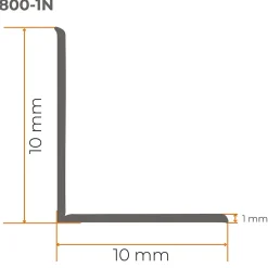 Quest Plinthe Pour Sol En Vinyle Et Pvc<Moulure Souple en PVC 10x10 mm, Auto-Adhésive avec Bande Mousse, Plinthe Souple, pour Finitions et Étanchéité des Jonctions, brun