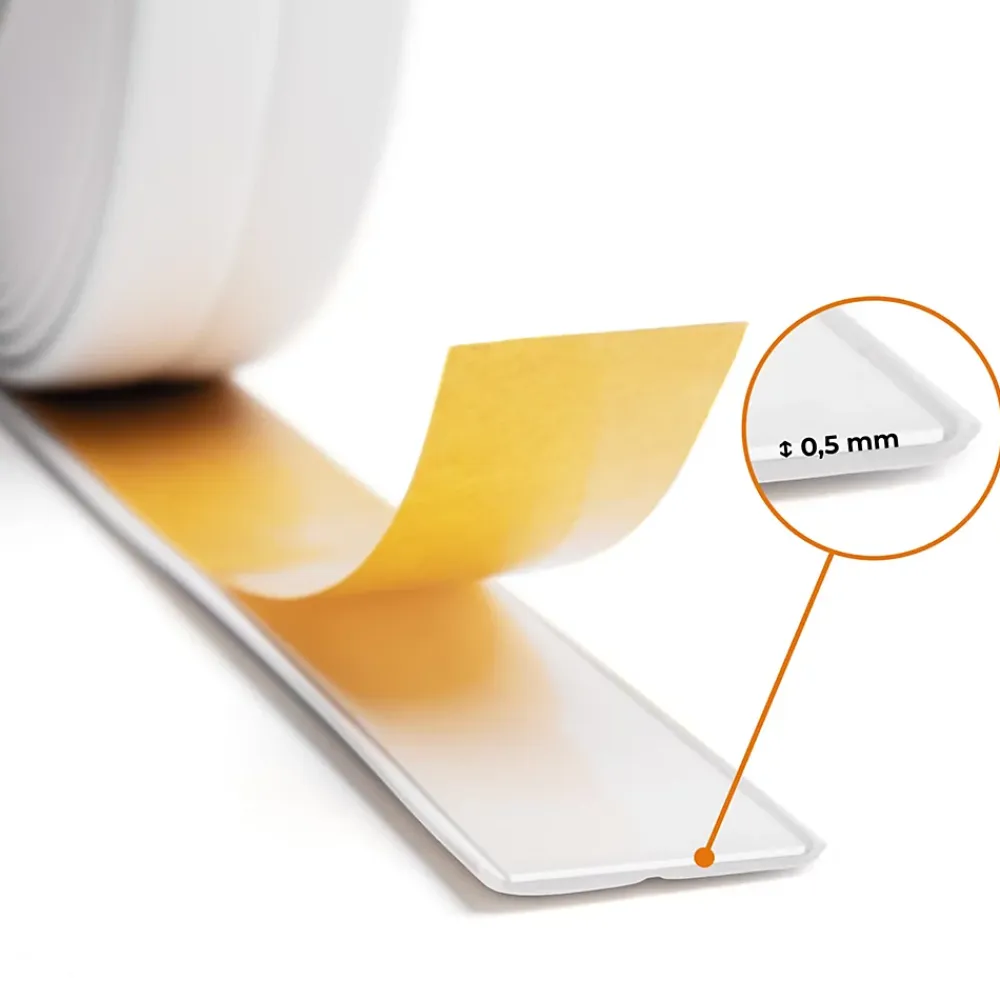 Quest Plinthe Pour Sol En Vinyle Et Pvc<Moulure Souple en PVC 10x10 mm, Auto-Adhésive avec Bande Mousse, Plinthe Souple, pour Finitions et Étanchéité des Jonctions, blanc