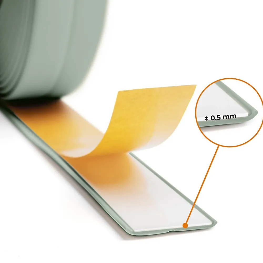 Quest Plinthe Pour Sol En Vinyle Et Pvc<Moulure Souple en PVC 10x10 mm, Auto-Adhésive avec Bande Mousse, Plinthe Souple, pour Finitions et Étanchéité des Jonctions, vert