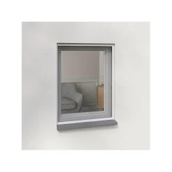 Volet-Moustiquaire Moustiquaire Cadre Amovible Alu 100 cm x 100 cm Blanc- Moustiquaire Pour Fenêtre