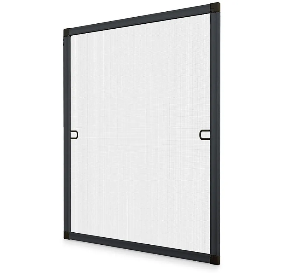 Avosdim Moustiquaire cadre recoupable 85 x 85cm gris anthracite - Toile fibre de verre- Moustiquaire Pour Fenêtre