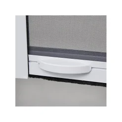 Volet-Moustiquaire MOUSTIQUAIRE EN ALU ENROULABLE H.145 X L.130 cm POUR FENETRE, coloris BLANC- Moustiquaire Pour Fenêtre