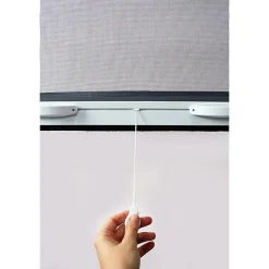 Volet-Moustiquaire MOUSTIQUAIRE EN ALU ENROULABLE H.145 X L.130 cm POUR FENETRE, coloris BLANC- Moustiquaire Pour Fenêtre