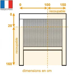 Moustikit Moustiquaire Pour Fenêtre<Moustiquaire enroulable verticale fenêtre en alu marron - Confort