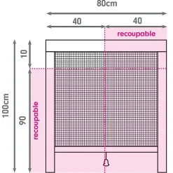 Moustikit Moustiquaire Pour Fenêtre<Moustiquaire enroulable verticale ALU gris - Confort