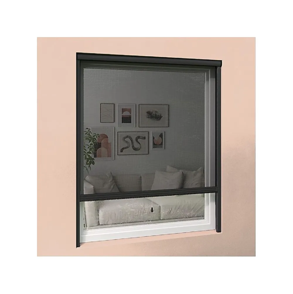 Volet-Moustiquaire Moustiquaire Pour Fenêtre<Moustiquaire enroulable verticale grise H145 cm x L130 cm