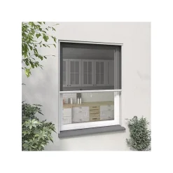 Moustikit Moustiquaire enroulable verticale Alu Blanc Confort- Moustiquaire Pour Fenêtre