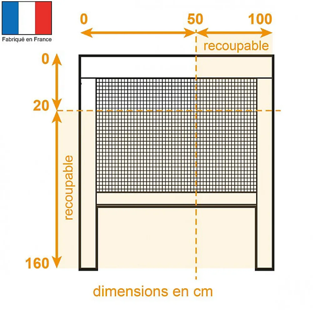 Moustikit Moustiquaire enroulable verticale ALU gris - Confort- Moustiquaire Pour Fenêtre