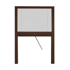 Yourself Moustiquaire Pour Fenêtre<Moustiquaire plissée en kit réductible universel Mélodie pour fenêtre verticale 160x160 Marron