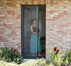 Avosdim Moustiquaire Pour Fenêtre<Moustiquaire porte LUXE - L140 x H230cm - Marron
