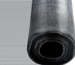 Floordirekt Moustiquaire Pour fenêtre et porte Ultra résistant Noir Largeur 1,0 m Longueur 15 mètres -- Moustiquaire De Lit