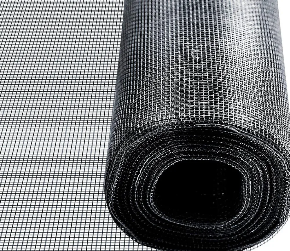 Floordirekt Moustiquaire Pour fenêtre et porte Ultra résistant Noir Largeur 1,0 m Longueur 15 mètres -- Moustiquaire De Lit
