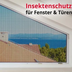 Floordirekt Moustiquaire Pour fenêtre et porte Ultra résistant Noir Largeur 1,0 m Longueur 15 mètres -- Moustiquaire De Lit