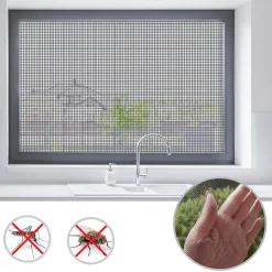 Floordirekt Moustiquaire De Lit<Moustiquaire Pour fenêtre et porte Ultra résistant Noir Largeur 0,8 m Longueur 3 mètres -