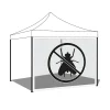 Frankystar Moustiquaire pour gazebo de jardin 300xH200 cm - Blanc- Moustiquaire Pour Tonnelle Et Pergola