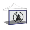 Frankystar Moustiquaire Pour Tonnelle Et Pergola<Moustiquaire pour gazebo de jardin 300xH200 cm - Bleu