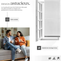 Tectake Moustiquaire Pour Fenêtre<Moustiquaire pour Portes Découpe individuelle