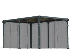 Palram - Canopia Moustiquaire pour tonnelle Palermo, Milano et Martinique- Moustiquaire Pour Tonnelle Et Pergola