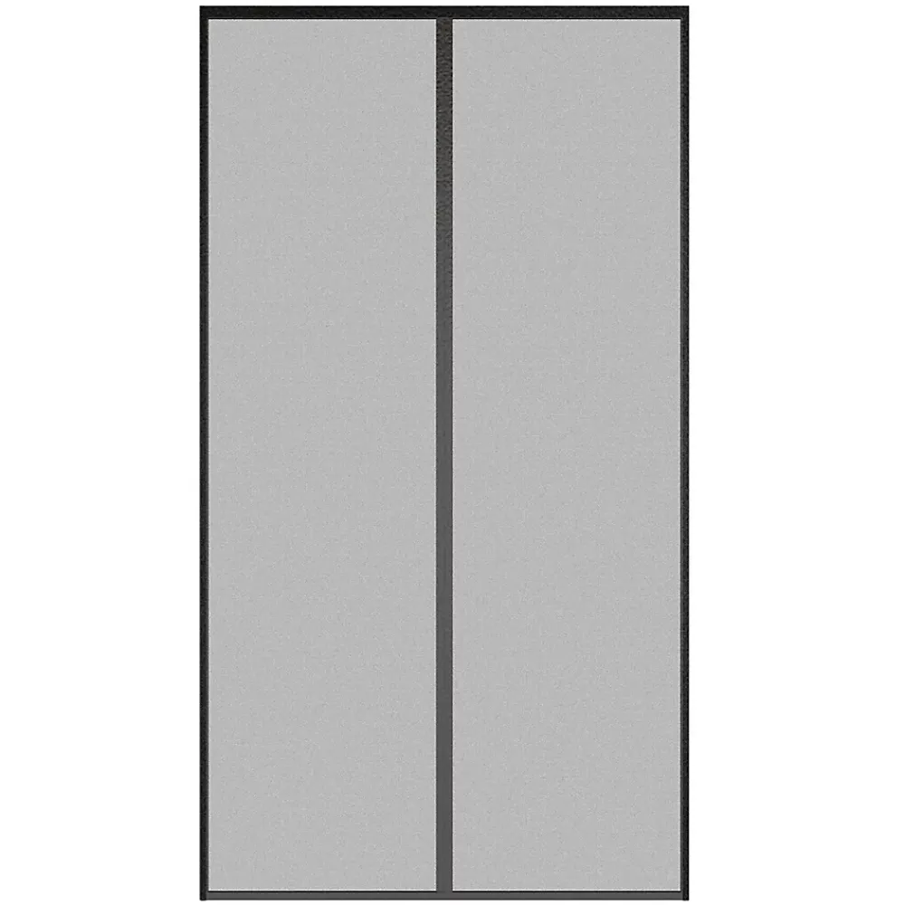 KOCOON Moustiquaire rideau aimanté noir 120 x 220 cm- Moustiquaire Pour Porte