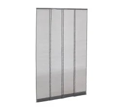 Avosdim Moustiquaire rideau de porte - L130 x H230cm - Gris Anthracite- Moustiquaire Pour Fenêtre