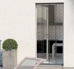 Avosdim Moustiquaire rideau de porte - L100 x H230cm - Gris Anthracite- Moustiquaire Pour Fenêtre