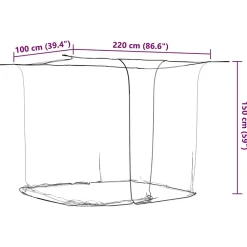 Vidaxl Moustiquaire De Lit<Moustiquaire suspendue 156 maille blanc 220x100x150 cm
