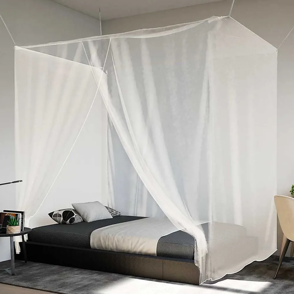 Vidaxl Moustiquaire suspendue 156 maille blanc 220x200x210 cm- Moustiquaire De Lit