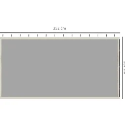 Outsunny Moustiquaires pour tonnelle barnum 3 x 4 m - lot de 4 moustiquaires zippées + crochets d'attaches - polyester nylon- Moustiquaire Pour Tonnelle Et Pergola