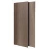 Frankystar Panneau Tasseau Bois<Mozart - Lot de 2 panneaux acoustiques à lattes en bois 235x60 cm, marron clair