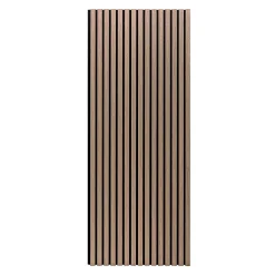 Frankystar Panneau Tasseau Bois<Mozart - Lot de 2 panneaux acoustiques à lattes en bois 235x60 cm, marron clair