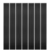 Decoon Panneau Tasseau Bois<Mur TV - Lot de 7 Panneaux tasseaux bois 250 x 30 x 1,9 cm - Lamelles placage noir fond noir - 5,25m²