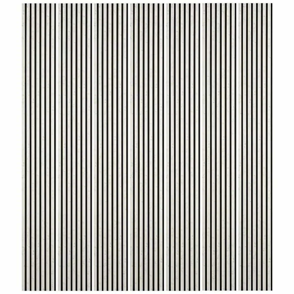 Decoon Panneau Tasseau Bois<Mur TV - Lot de 7 Panneaux tasseaux bois 250 x 30 x 1,9 cm - décor marbre blanc/feutrine noir - 5,25m²
