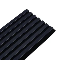 Decoon Panneau Tasseau Bois<Mur TV - Lot de 5 Panneaux tasseaux bois 250 x 30 x 1,9 cm - bleu nuit/feutrine noir - 3,75m²