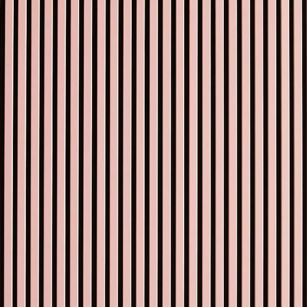 Decoon Mur TV - Lot de 5 Panneaux tasseaux bois 250 x 30 x 1,9 cm - rose pastel/feutrine noir - 3,75m²- Panneau Tasseau Bois