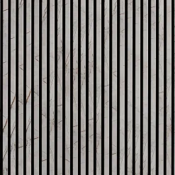 Decoon Mur TV - Lot de 7 Panneaux tasseaux bois 250 x 30 x 1,9 cm - décor marbre gris/feutrine noir - 5,25m²- Panneau Tasseau Bois