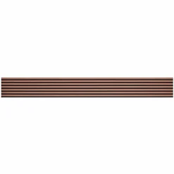 Decoon Panneau Tasseau Bois<Mur TV - Lot de 5 Panneaux tasseaux bois 250 x 30 x 1,9 cm - terracotta/feutrine noir - 3,75m²