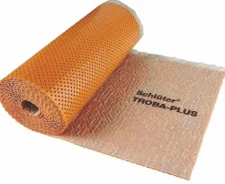 Schluter Sous-Couche Parquet Et Stratifié|Sous-Couche Sol Pvc<Natte de drainage anticapillaire TROBA PLUS 8 - Le rouleau pour 12.5 m² - Prix au Rouleau - Hauteur: 12,5 m- Largeur: 1 m
