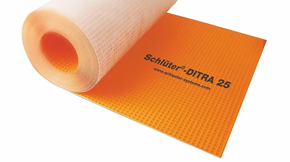 Schluter Sous-Couche Parquet Et Stratifié|Sous-Couche Sol Pvc<Natte de désolidarisation en Polypropylène DITRA pour pose de carrelage - Le rouleau de 30,2 x 0,995 M