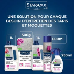 Starwax Nettoyant raviveur express tapis et moquettes 600ml- Nettoyant Moquette|Nettoyant Moquette