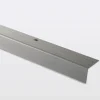 GoodHome Nez de marche en aluminium décor argent foncé brossé 35 x 25 x 1800mm.- Nez De Marche|Nez De Marche