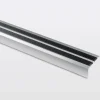 GoodHome Nez de marche en aluminium décor métal 40 x 20 1800 mm.- Nez De Marche|Nez De Marche