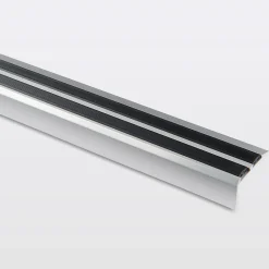 GoodHome Nez de marche en aluminium décor métal 40 x 20 1800 mm.- Nez De Marche|Nez De Marche