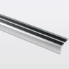 GoodHome Nez de marche en aluminium décor métal 40 x 20 x 900 mm- Nez De Marche|Nez De Marche