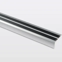 GoodHome Nez de marche en aluminium décor métal 40 x 20 x 900 mm- Nez De Marche|Nez De Marche