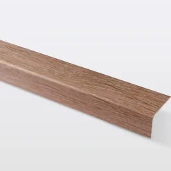 GoodHome Nez De Marche|Nez De Marche<Nez de marche en aluminium décor bois foncé 35 x 25 x 900 mm.